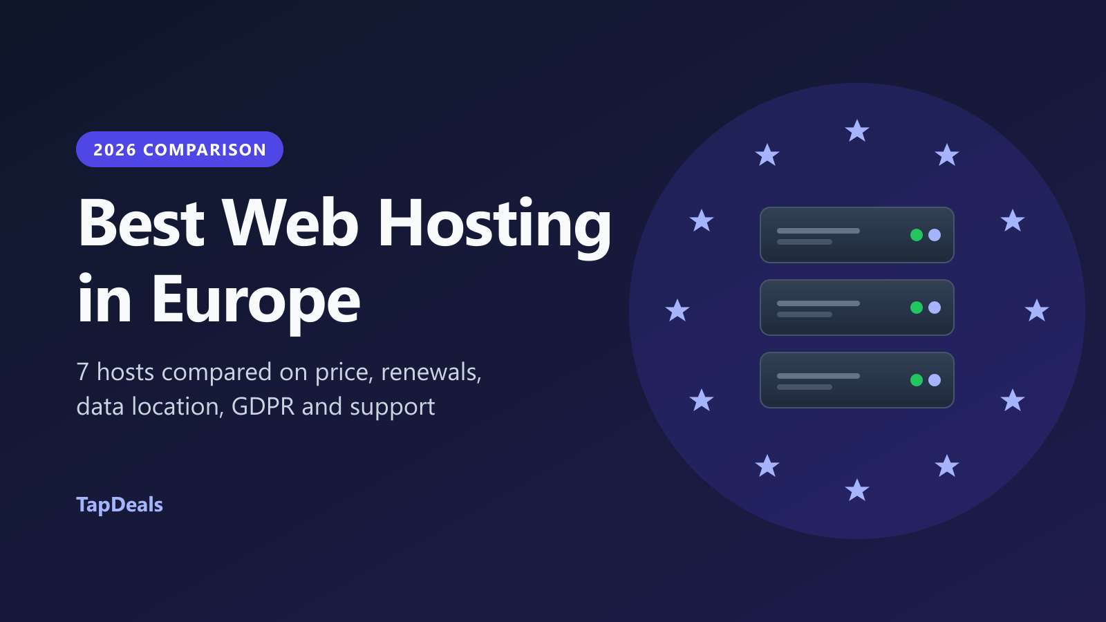Best web hosting in Europe 2026: seven European hosts compared