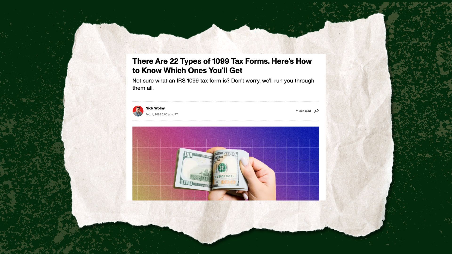 CNET: All 22 types of 1099 tax forms, explained