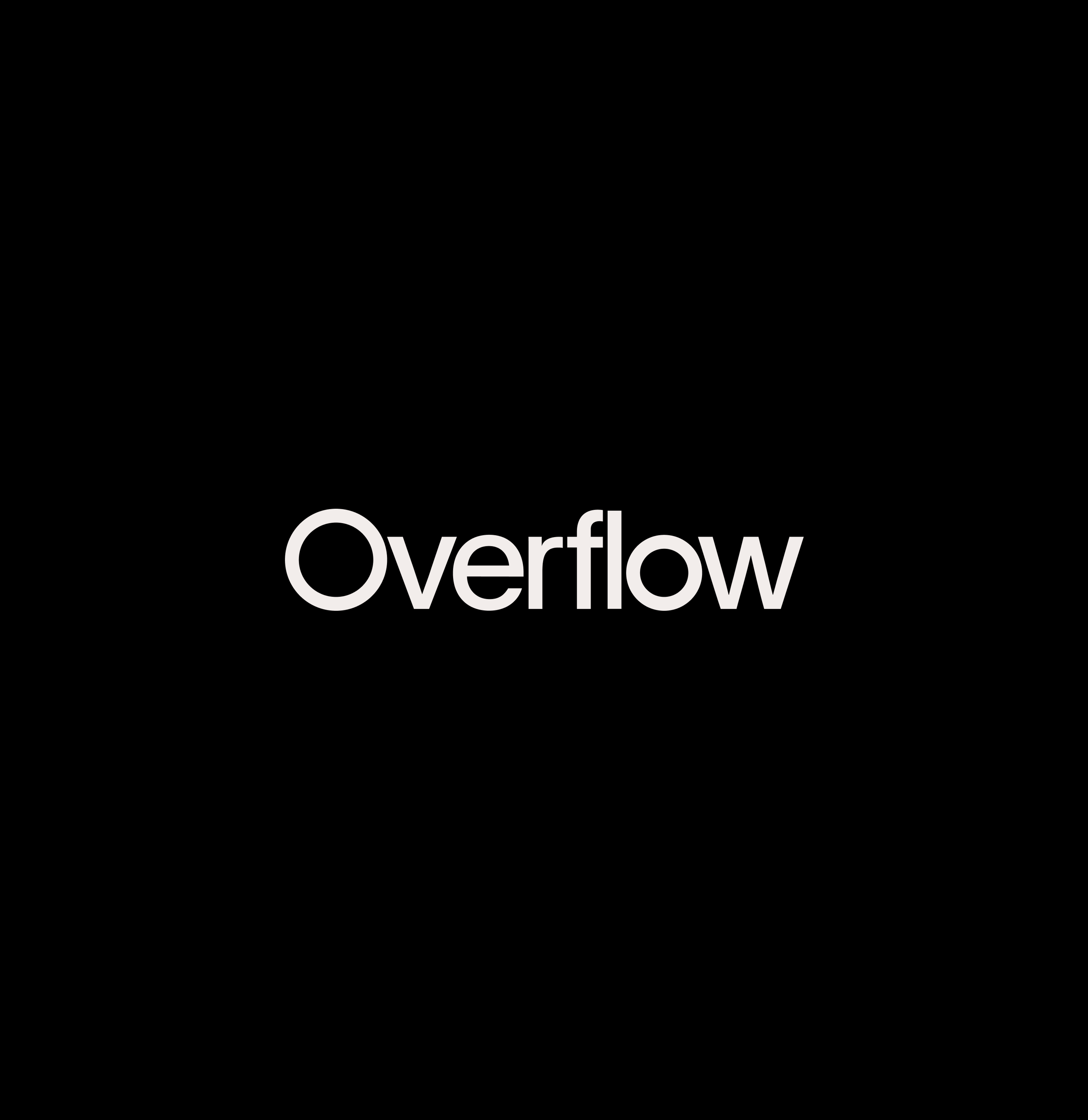 overflow text logomark