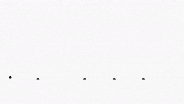 animation of the text "fill your head" filling up with solid black color