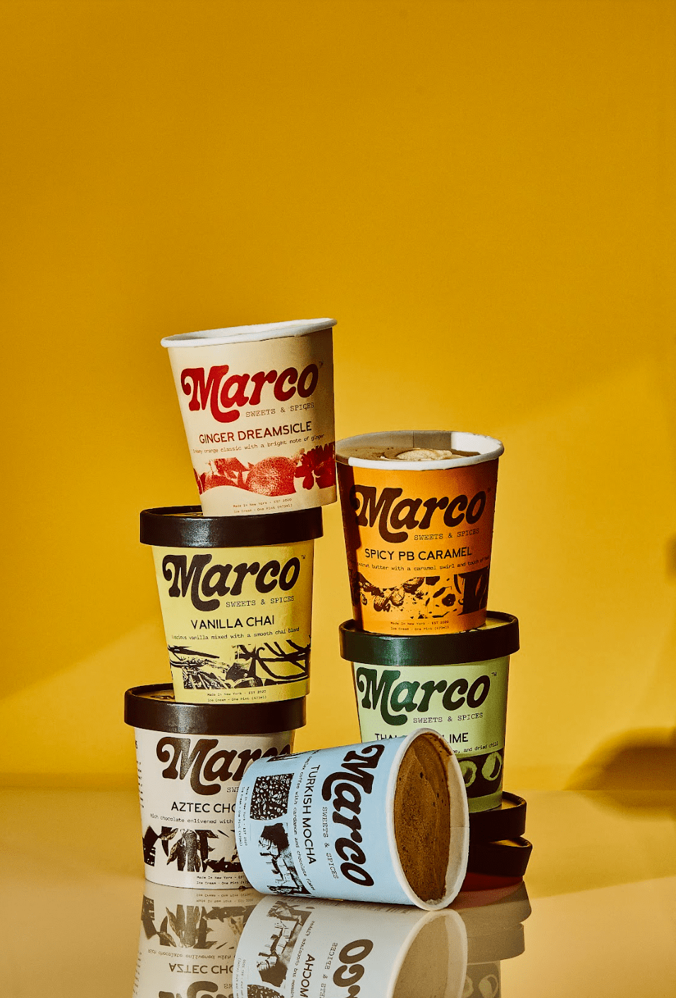 marco ice cream stacked pints