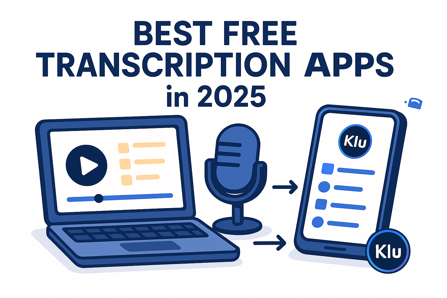 Visual comparing the strengths of the top free transcription apps in 2025.