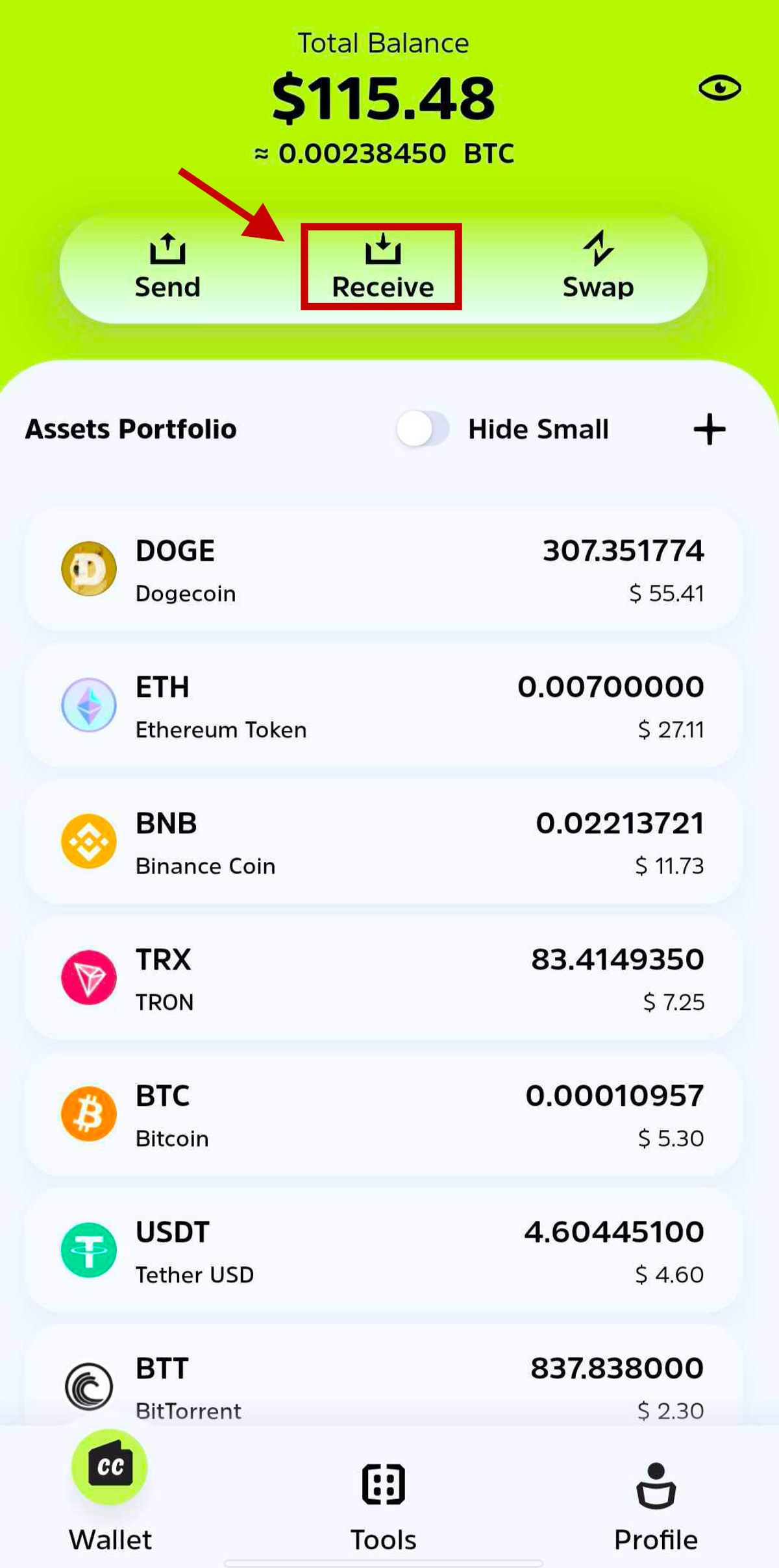 How to Generate QR code on Cwallet