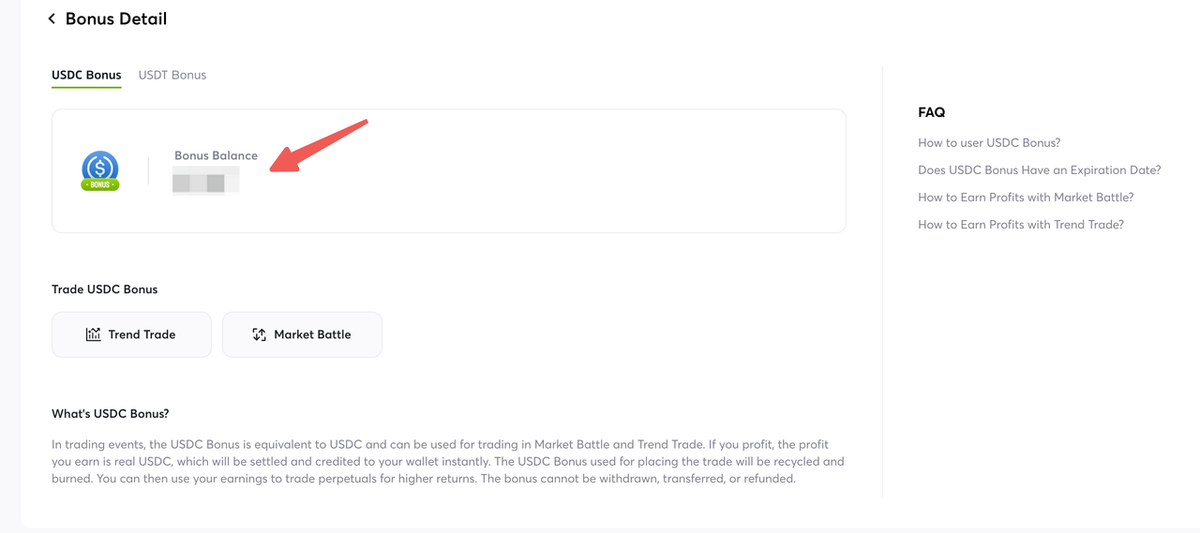 Check How Many USDC Bonuses You Have