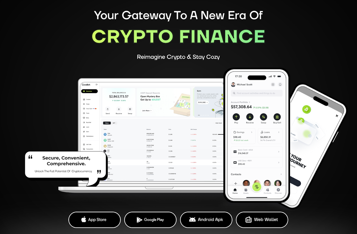 Download Cwallet app, an all-in-one crypto financial hub