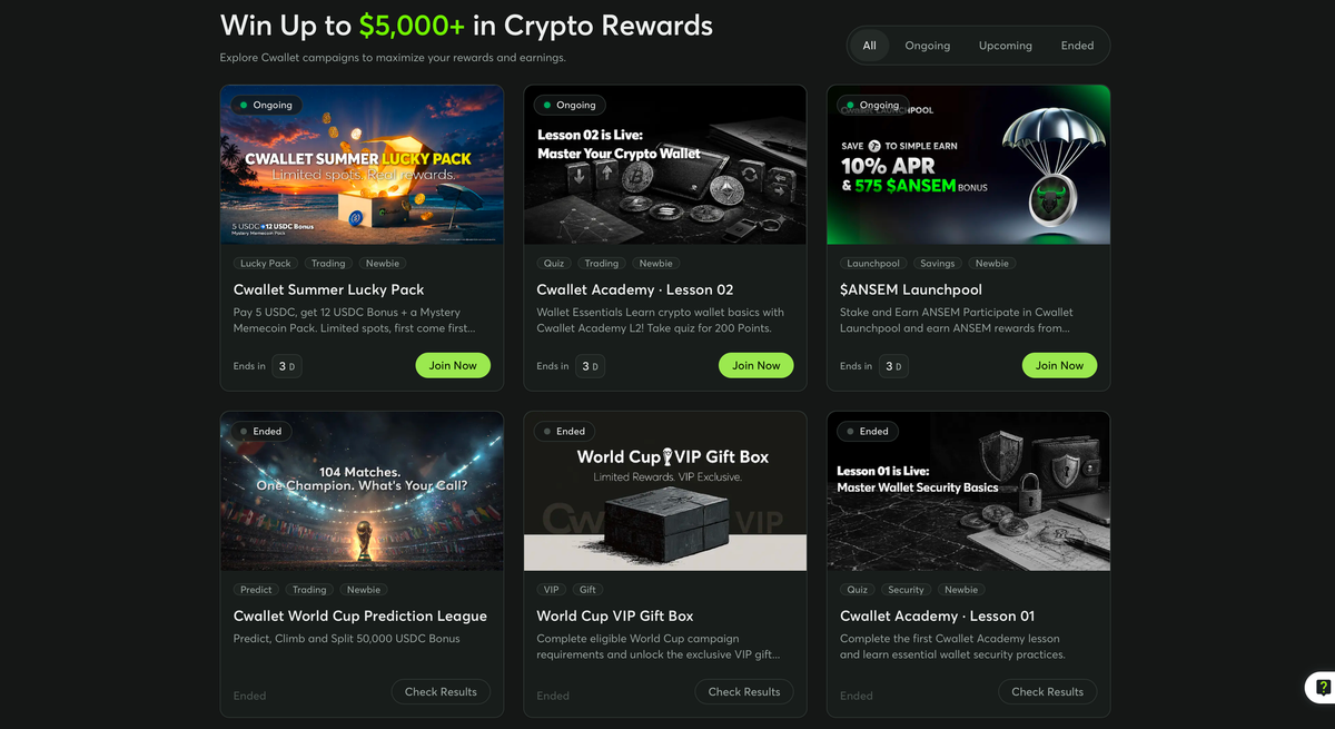 Cwallet Rewards Center