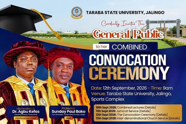 TSU Announces Convocation Ceremony for 2021/2022–2024/2025 Graduating Sets