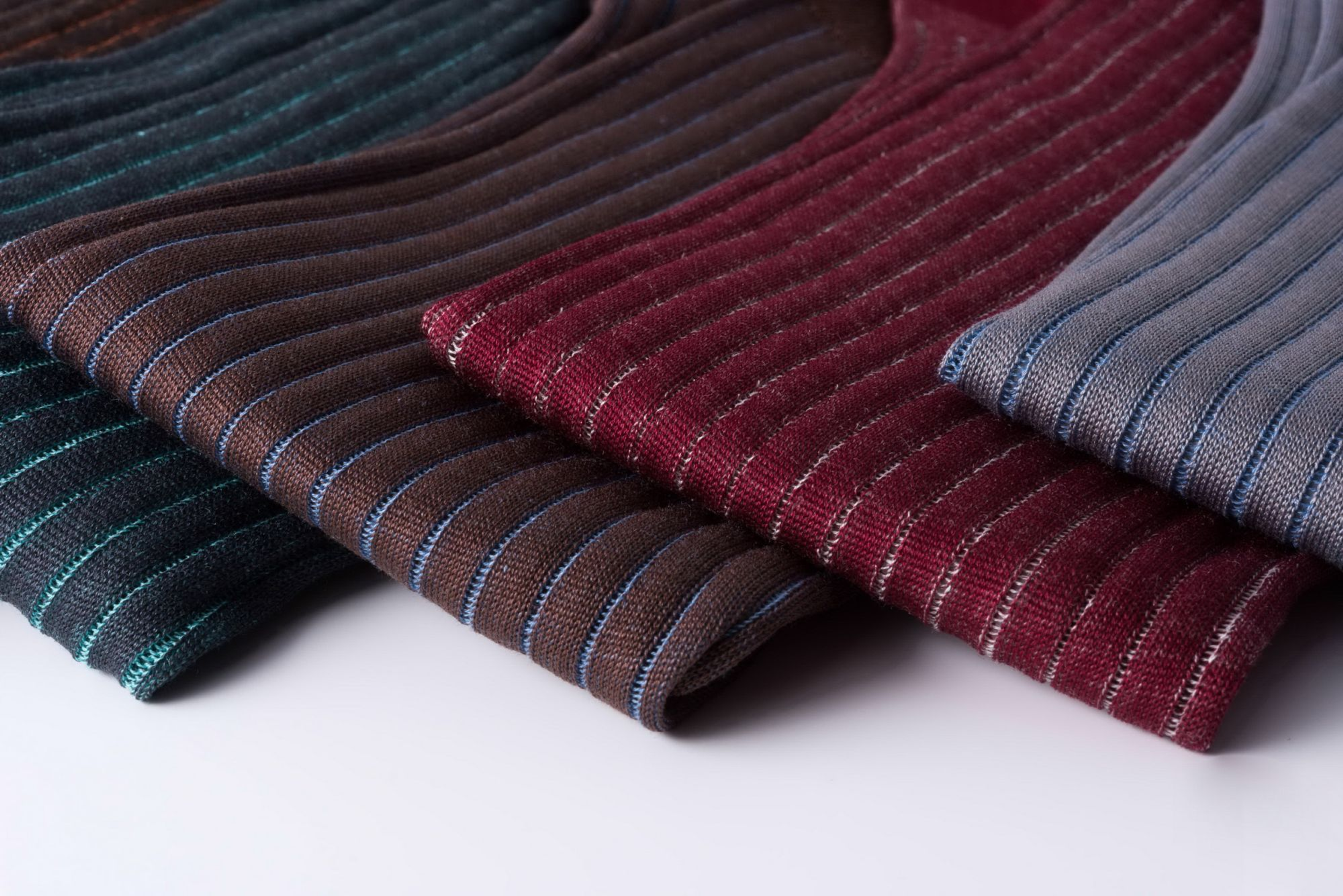 Close-up of socks in different colors