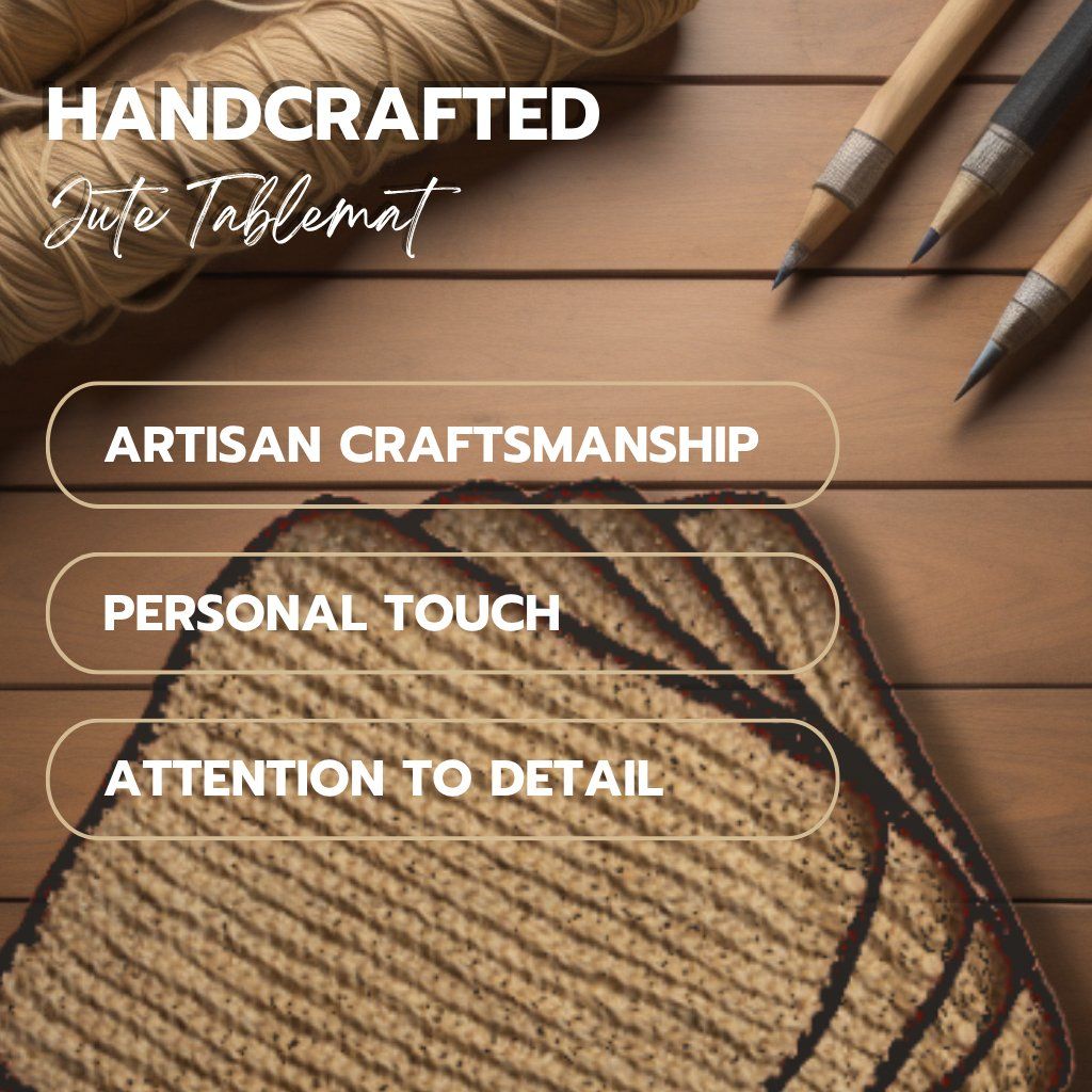 Classic Handcrafted Jute doormat Black Border — hero