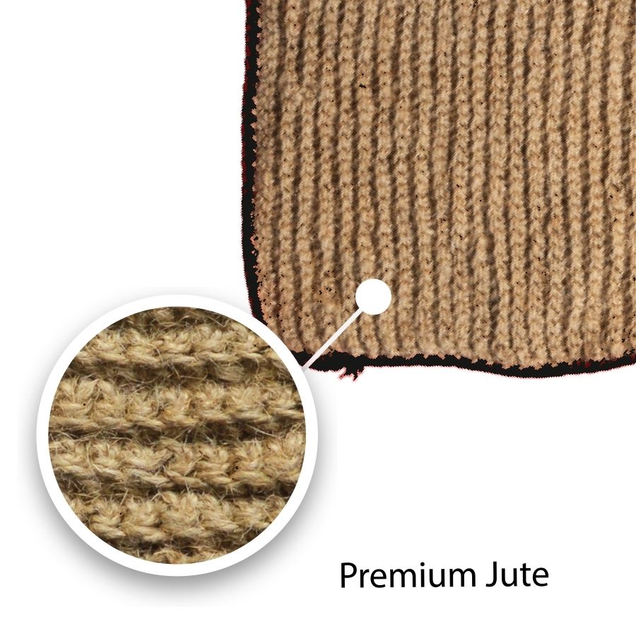 Premium Handcrafted Jute table mat Black Border Medium — feature close-up