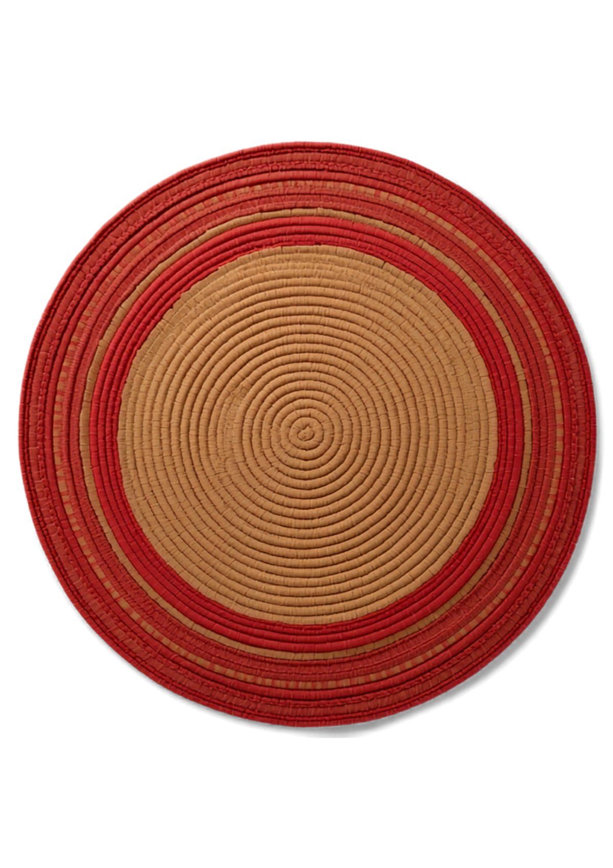 Red circle center border — feature close-up