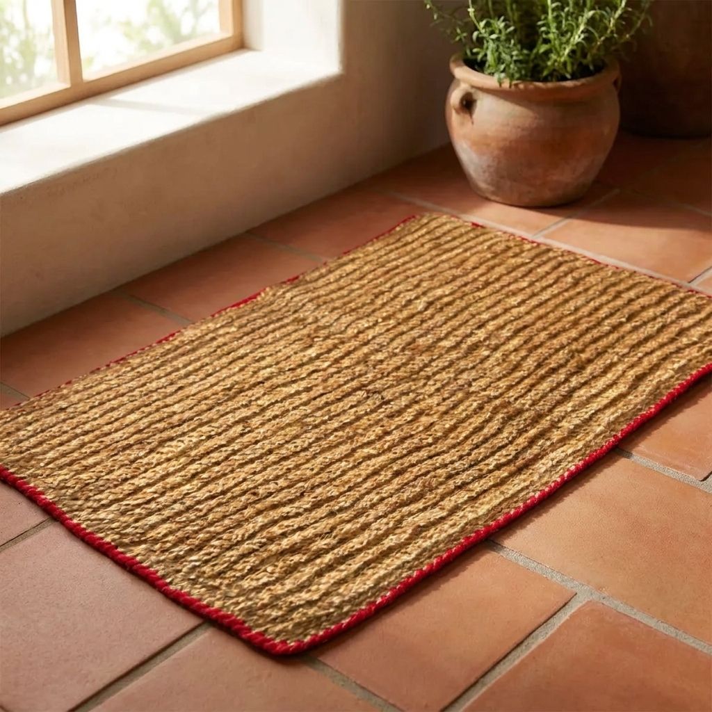 Red Square Door Mat L — hero shot