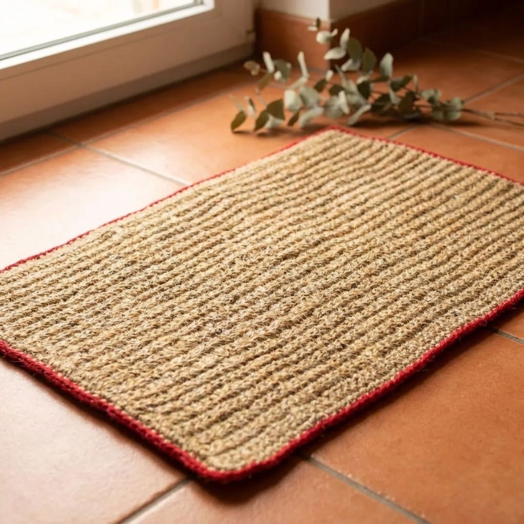 Red Square Door Mat -M — hero