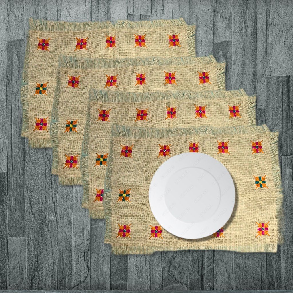 Black circle table Mat — use & care
