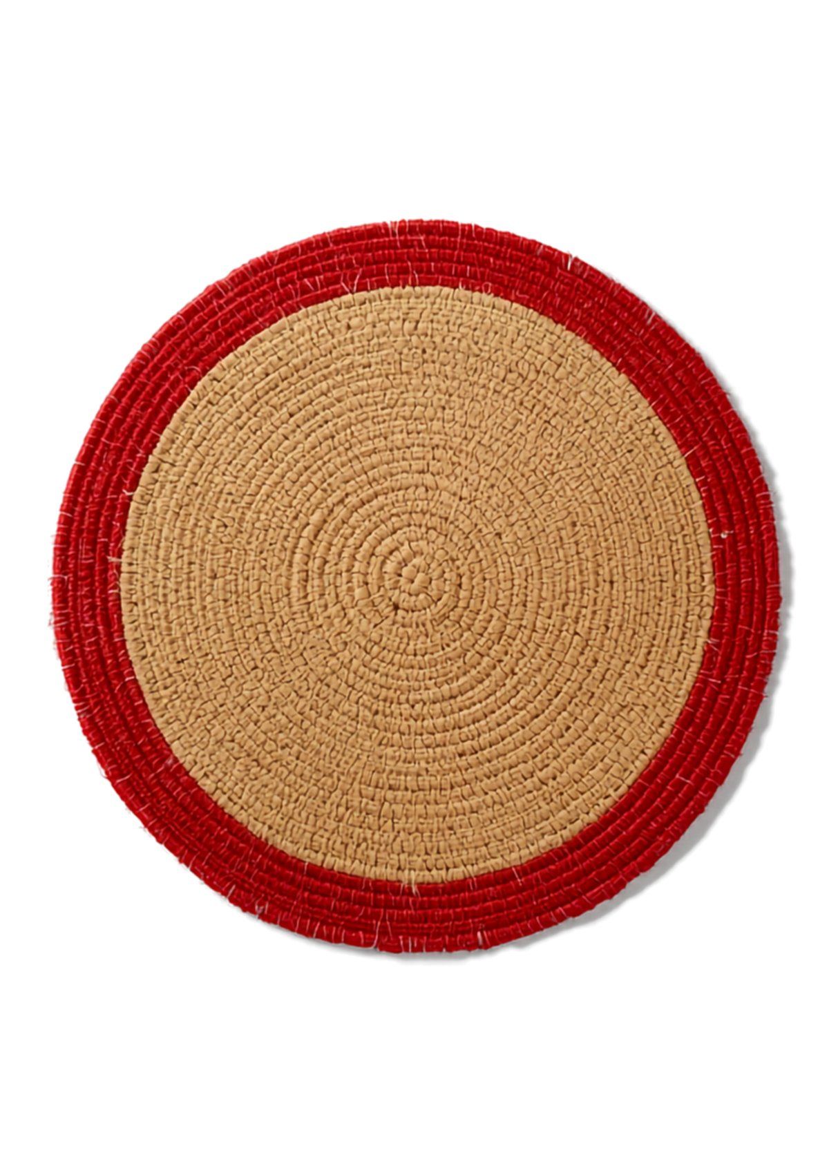 Red circle center border — use & care