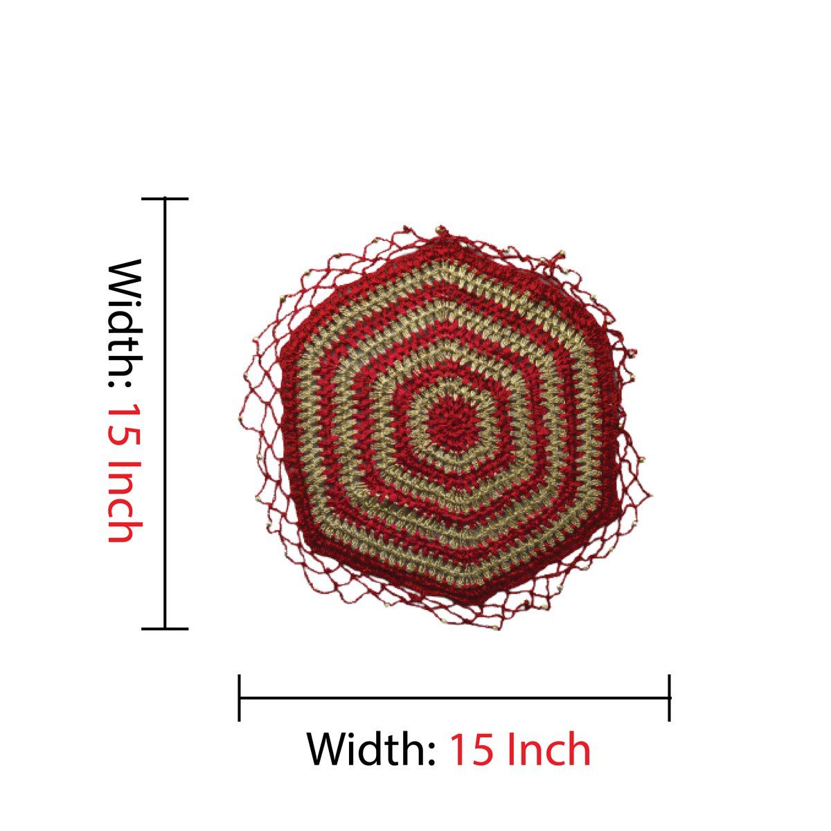 Red Thali Cover — use & care