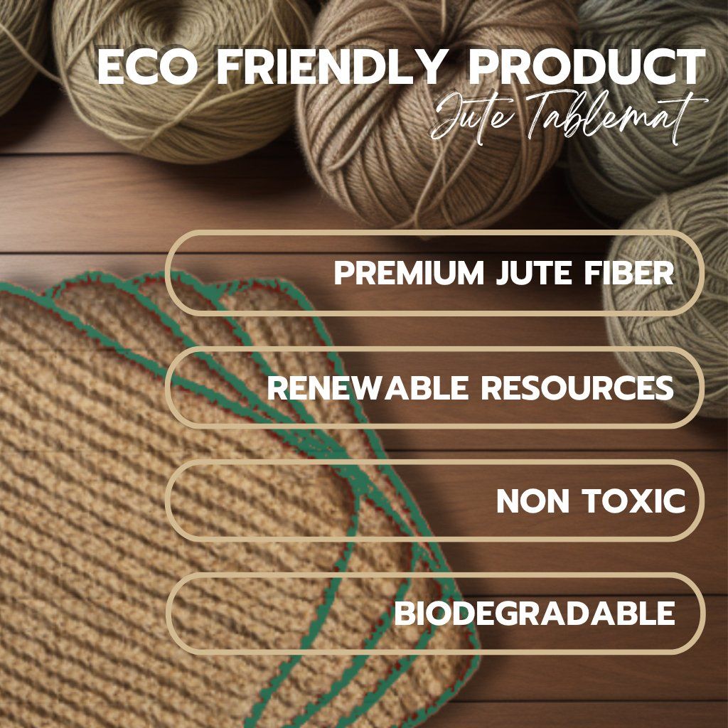 Classic Handcrafted Jute doormat Green Border — size & dimensions