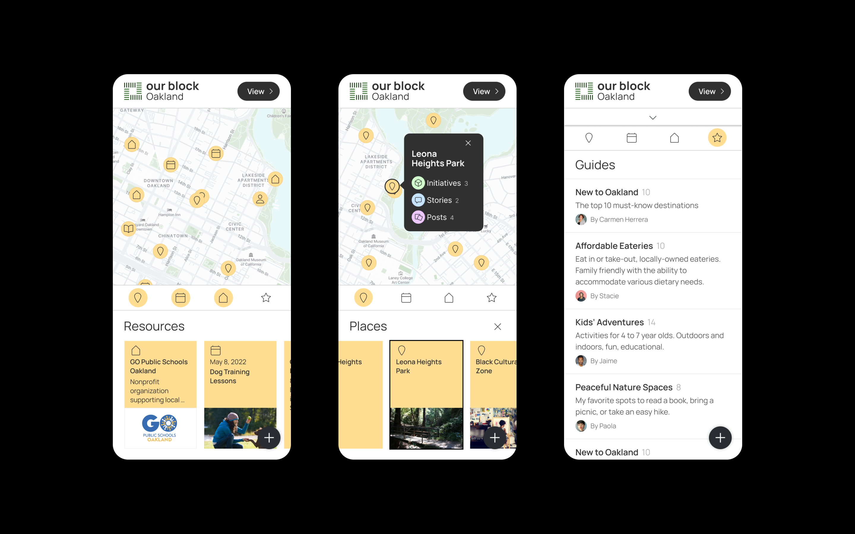 Our Block: Mobile View, Map