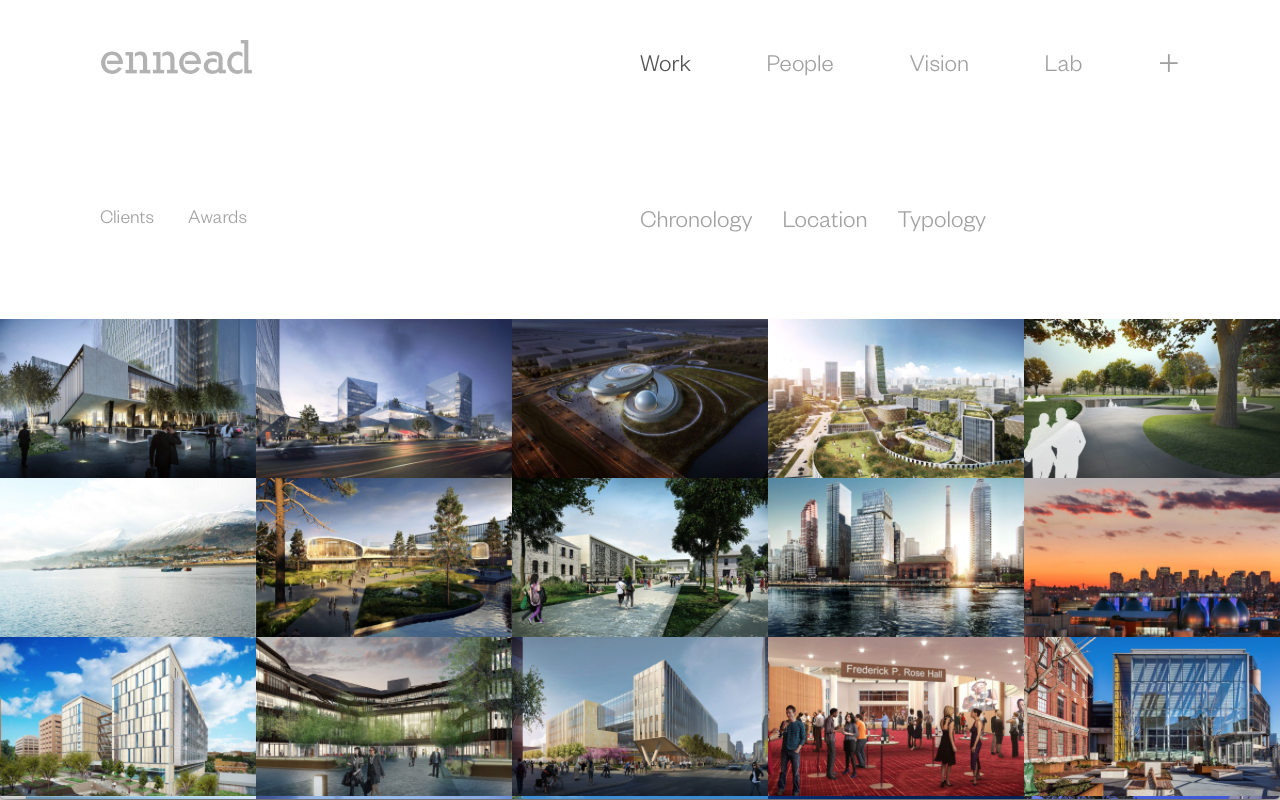 Ennead Architects Website: Work View