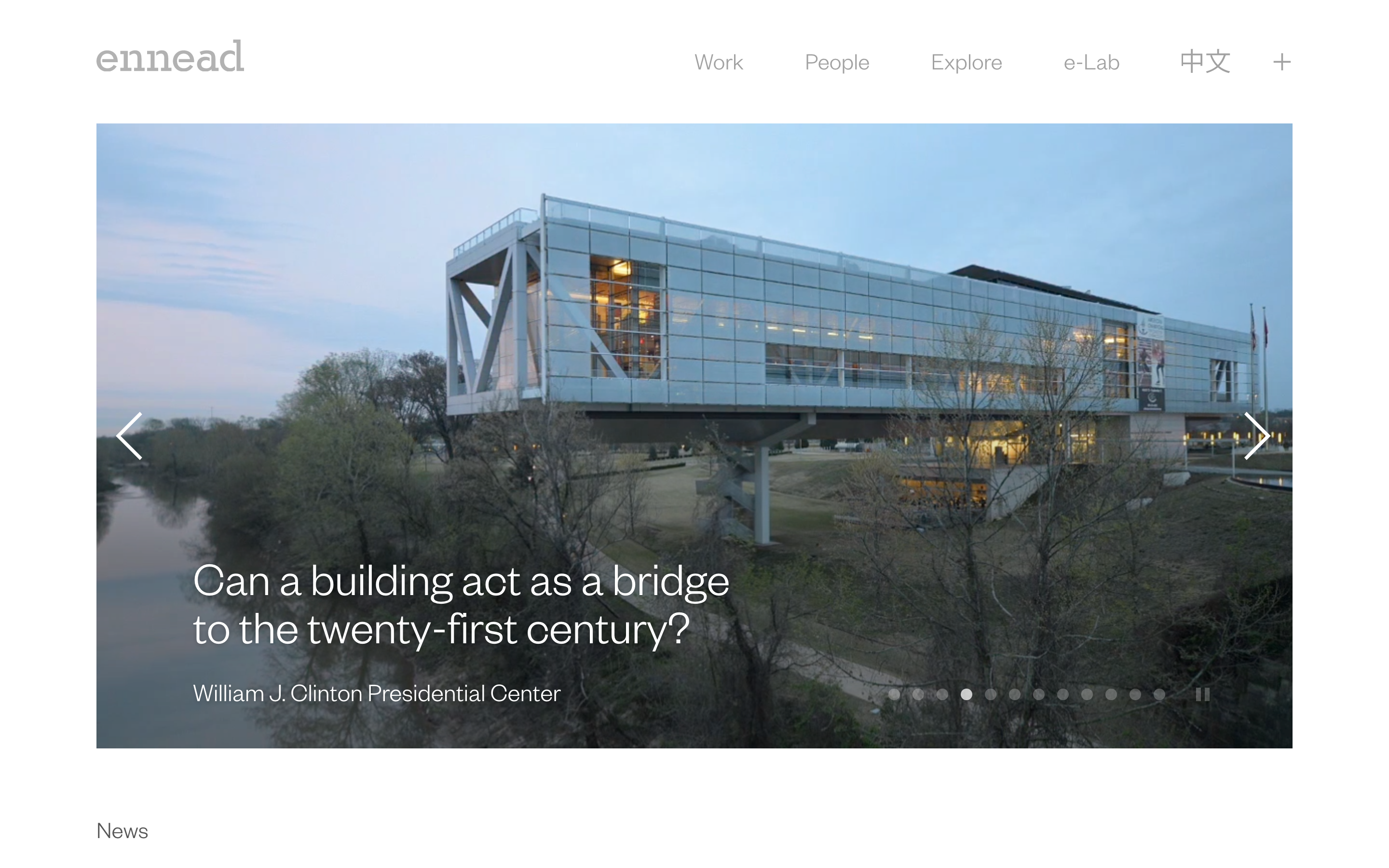  Ennead Architects Website: Featured Work 1, Carousel