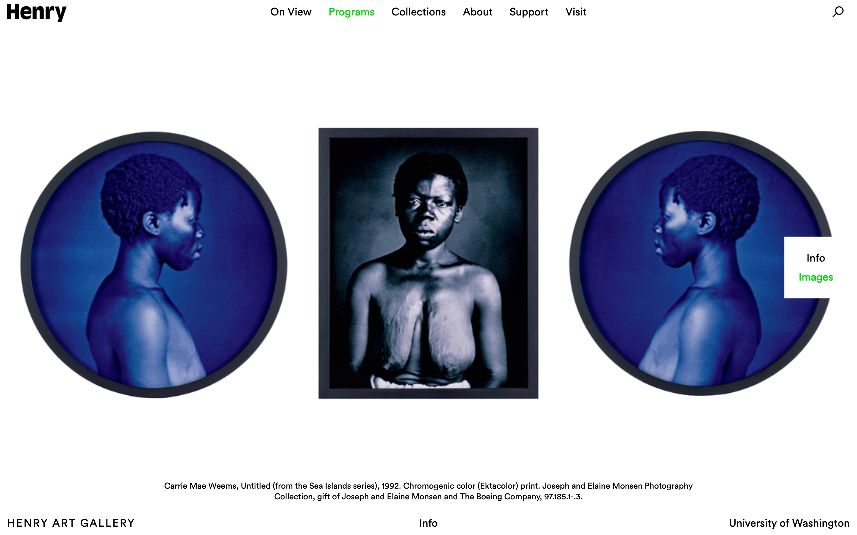 The Henry Art Gallery Website: Programs