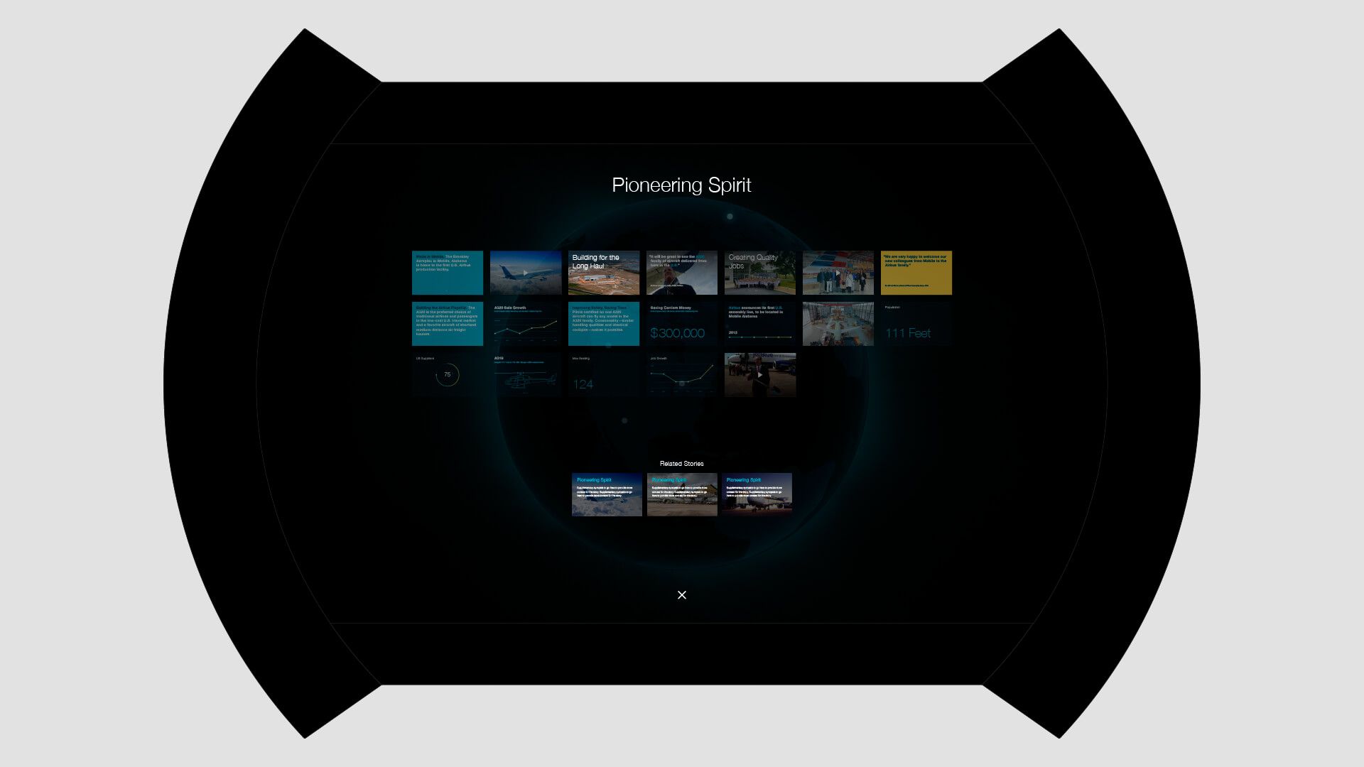 Airbus Experience Center Touch Table