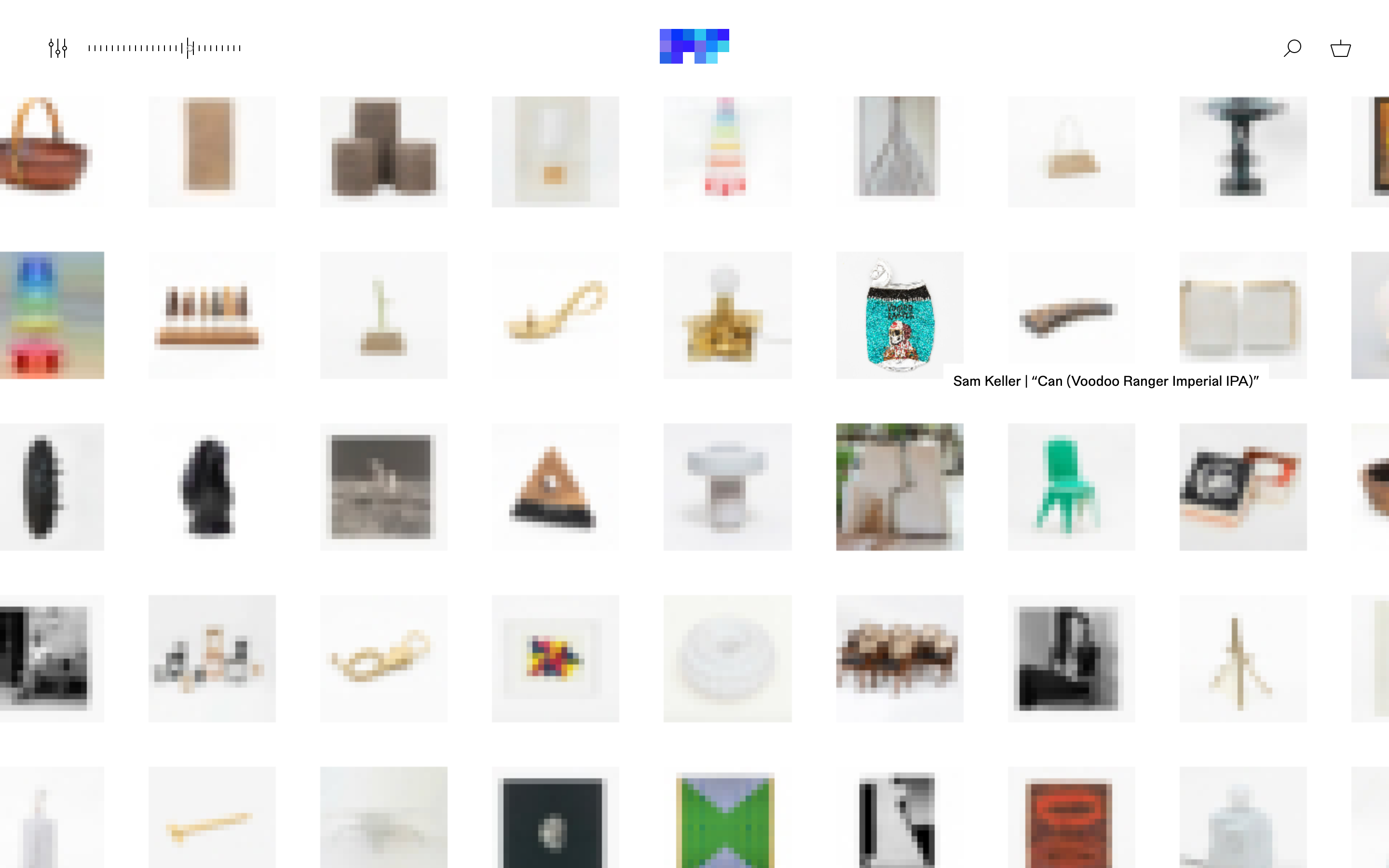 Patrick Parrish Gallery Website: Collection View, Hover