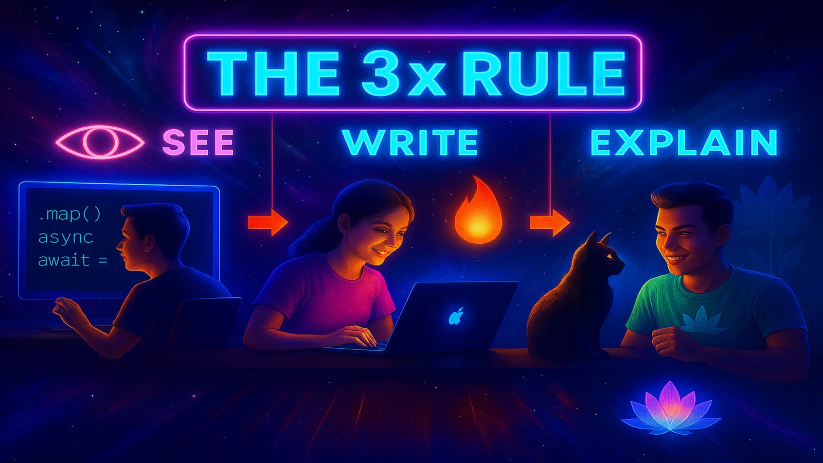 The 3x Rule: A Simple Trick to Really Learn That JavaScript Concept