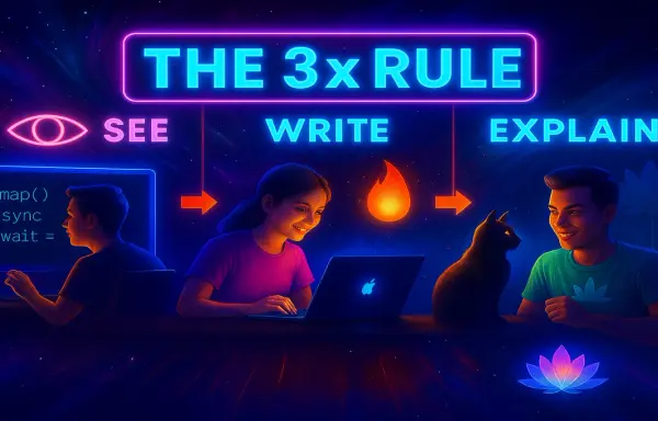 The 3x Rule: A Simple Trick to Really Learn That JavaScript Concept
