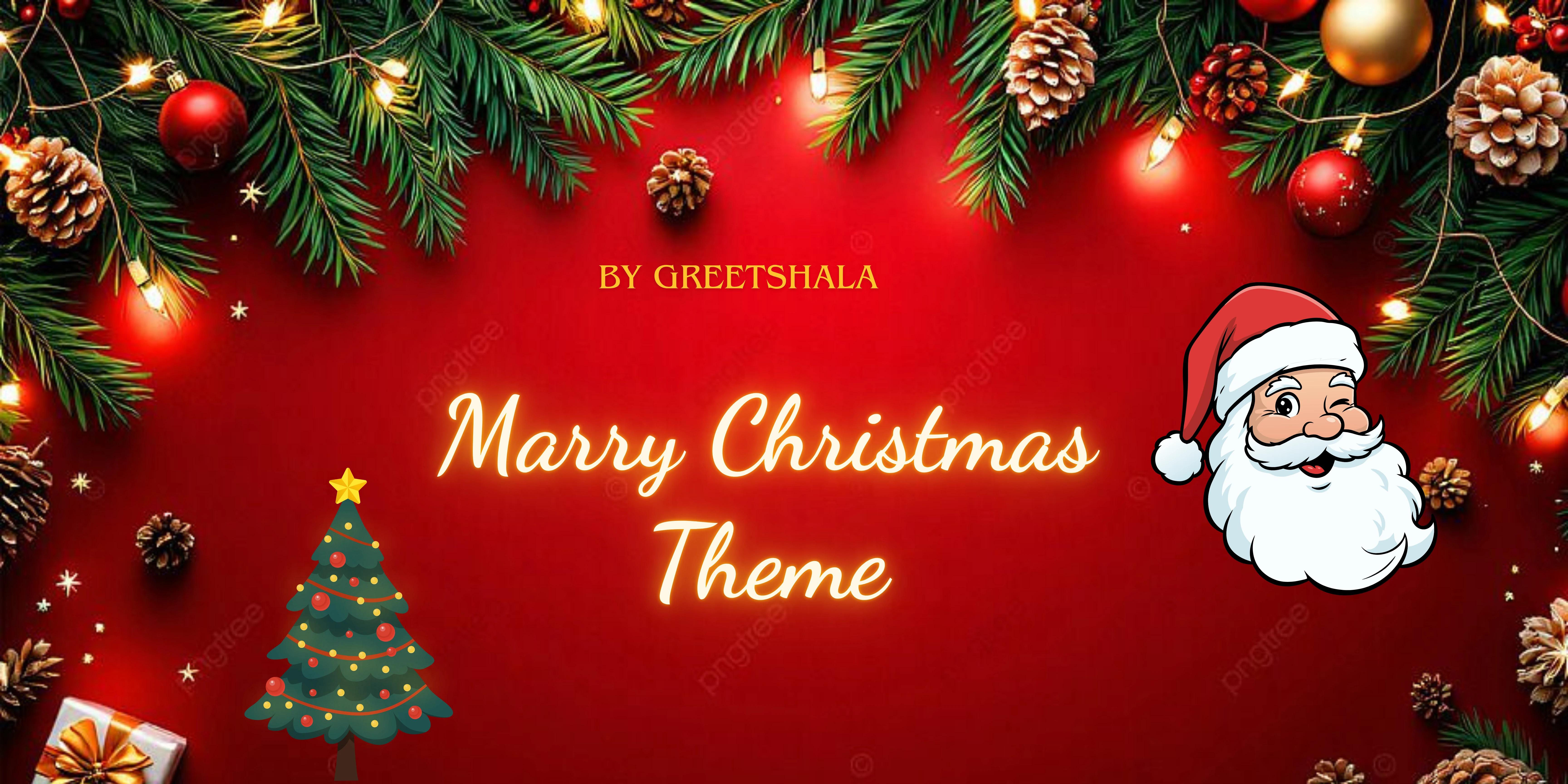 Marry Christmas theme