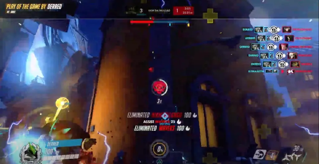 Genji 5k deflecting Zarya grav