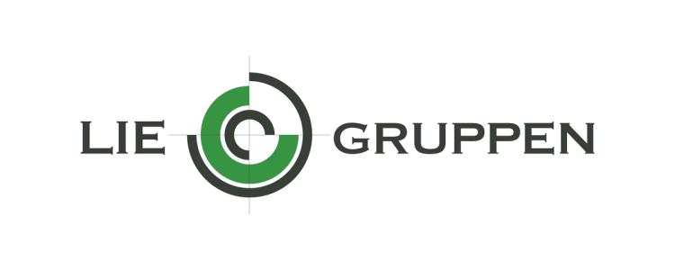 LIE GRUPPEN logo with a green and grey target-like symbol.