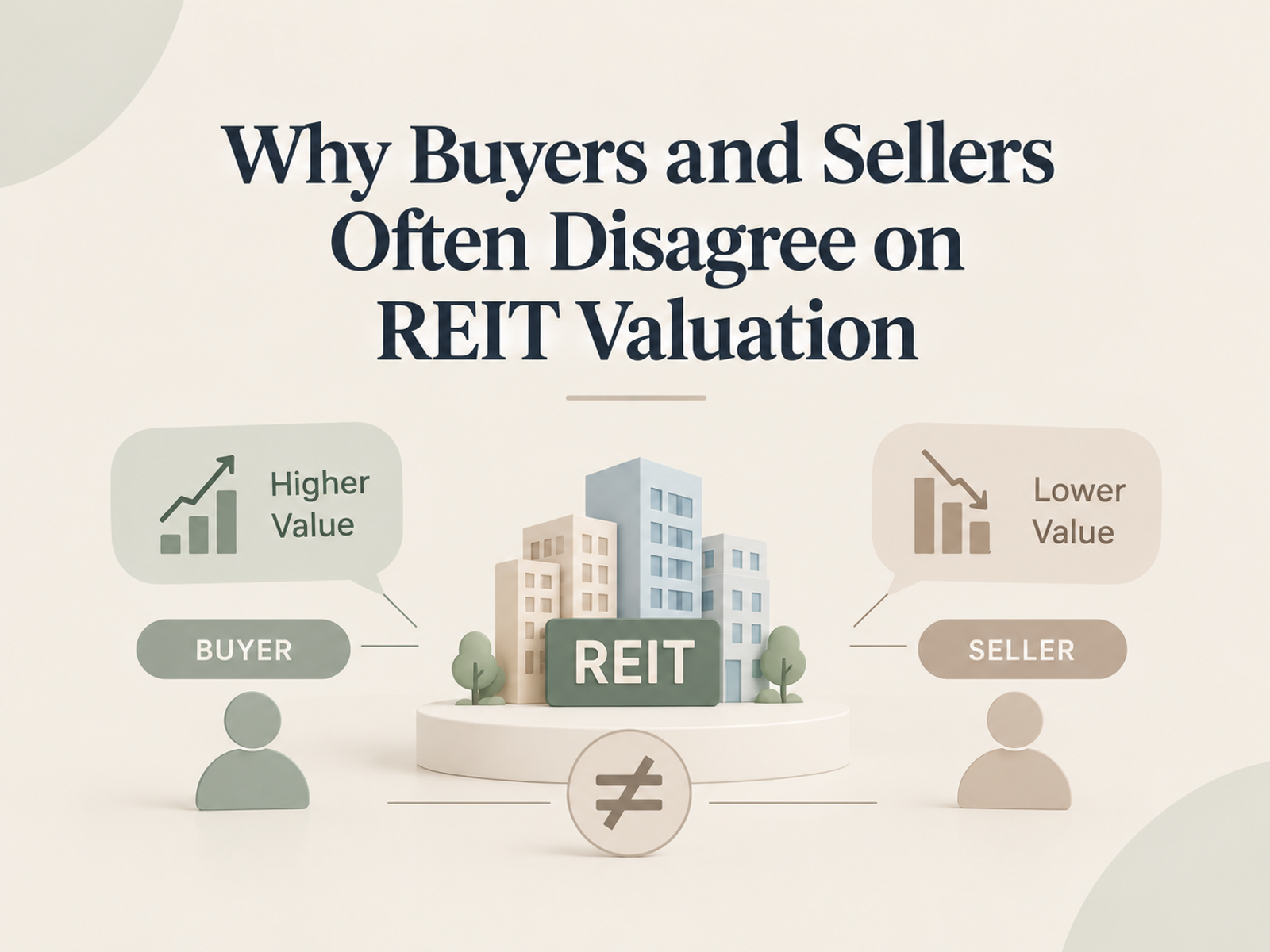 Why Buyers and Sellers Often Disagree on REIT Valuation