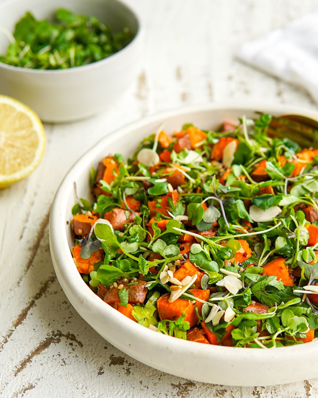 Microgreens, kūmara and quinoa salad Recipe | Beef + Lamb New Zealand