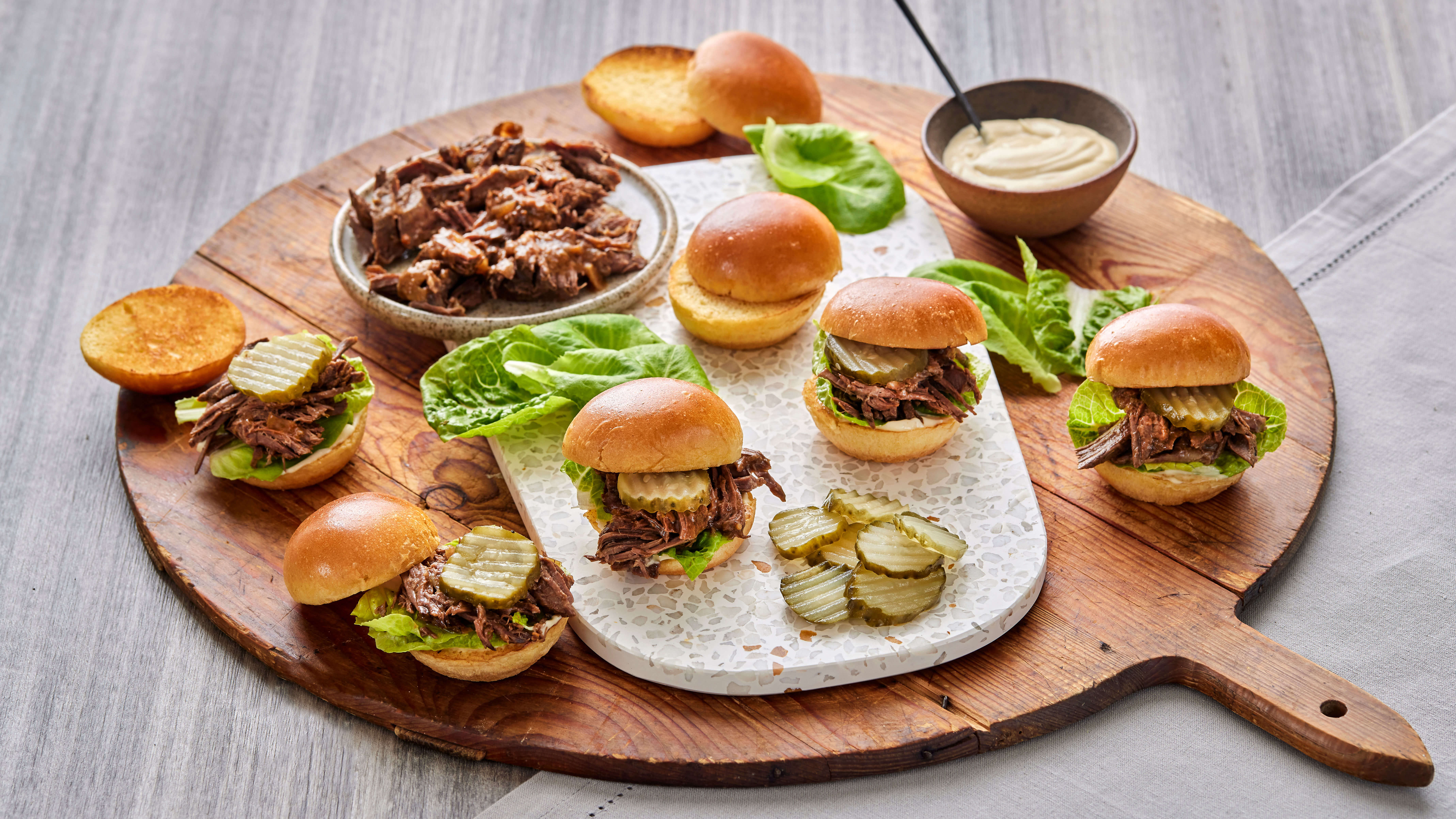 Pulled beef sliders with crisp salad Recipe | Beef + Lamb New Zealand