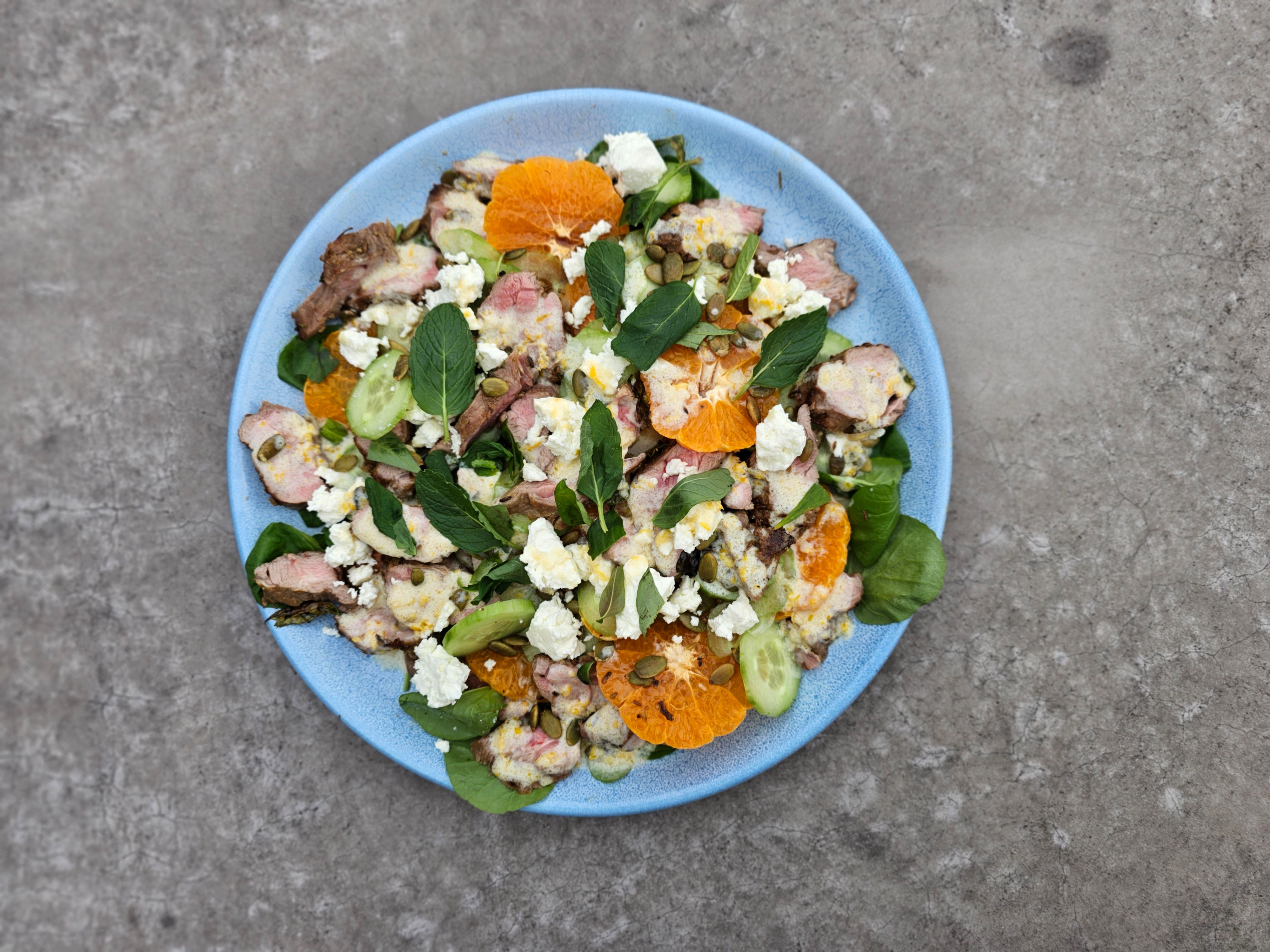 Spring salad of lamb neck fillet, citrus and watercress Recipe | Beef + Lamb New Zealand