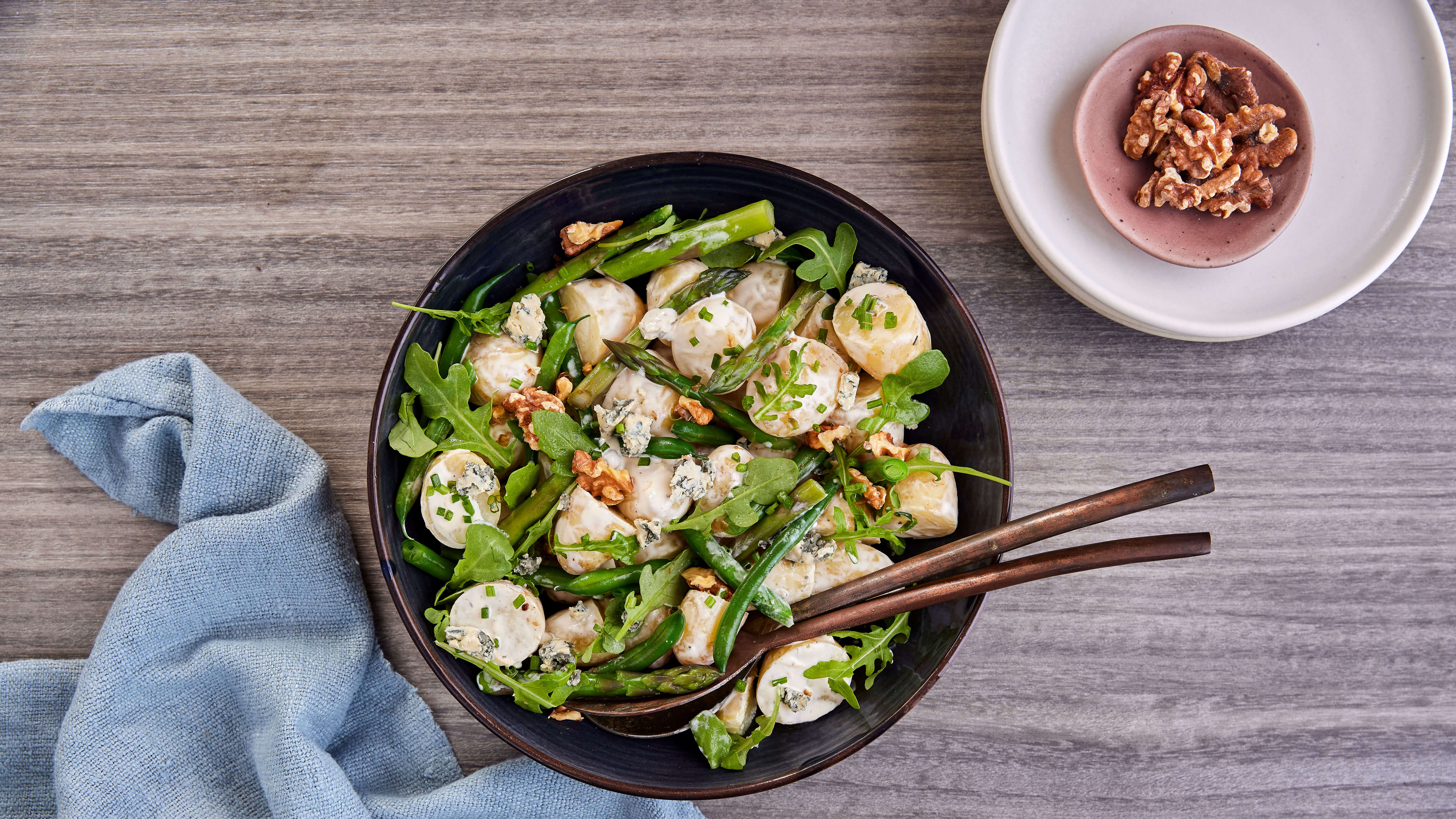 New Potato, Bean and Blue Cheese Salad Recipe | Beef + Lamb New Zealand