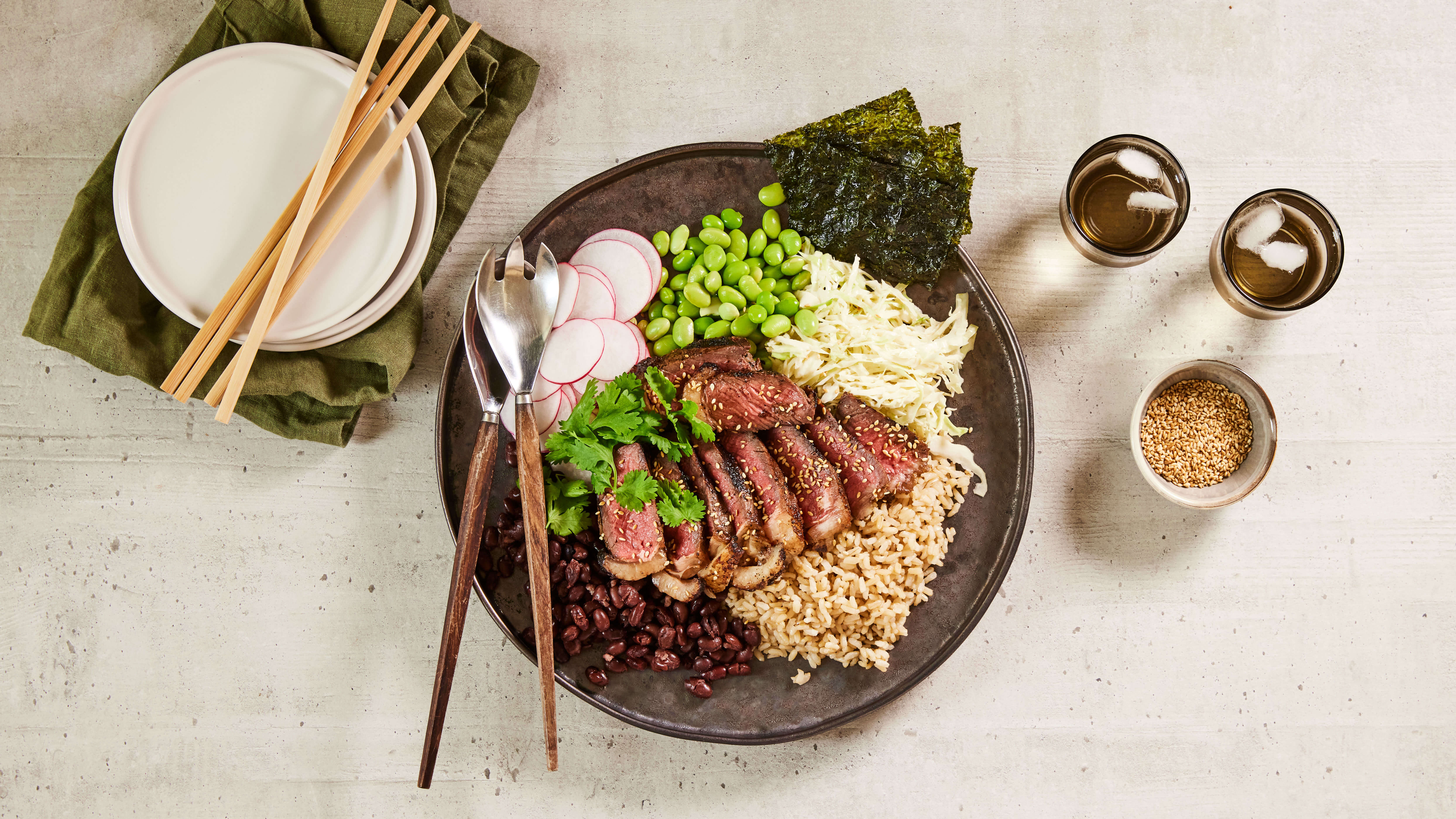 Miso Butter-Basted Steak Salad Recipe | Beef + Lamb New Zealand