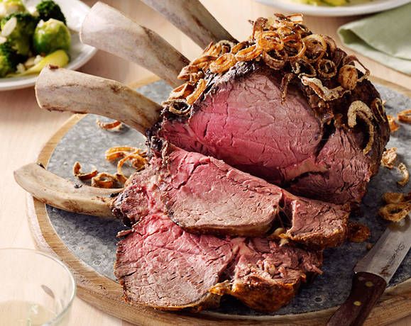 Standing beef rib roast with smoked cheddar and chive mash Recipe | Beef + Lamb New Zealand