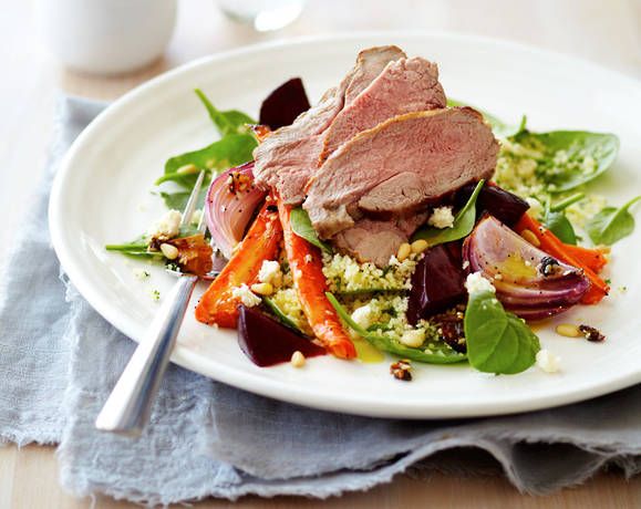 Warm lamb, carrot and beetroot salad Recipe | Beef + Lamb New Zealand
