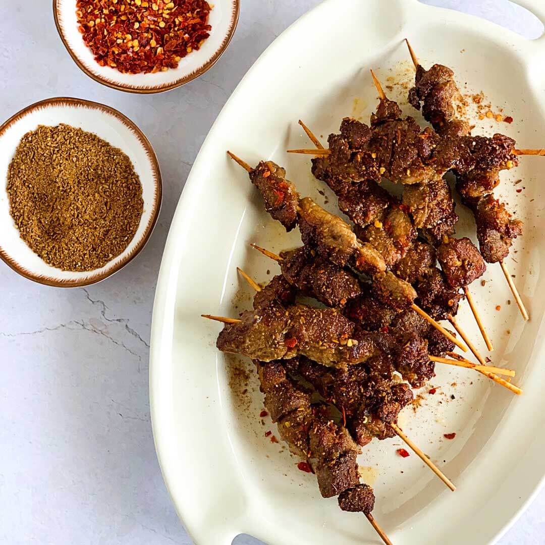 Air fryer spicy lamb skewers Recipe | Beef + Lamb New Zealand