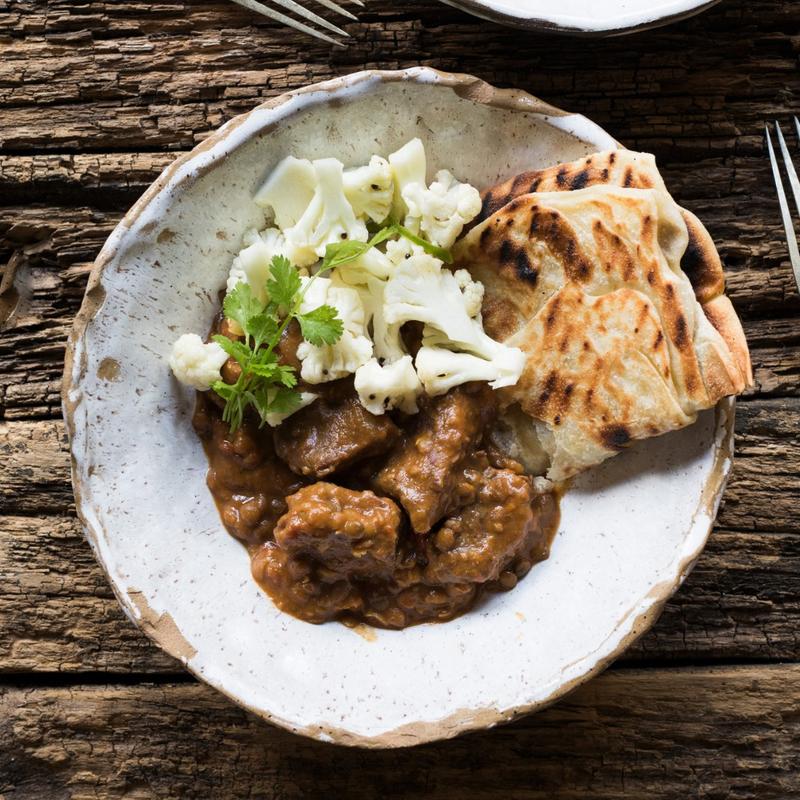 Spiced Beef with Pickled Cauliflower