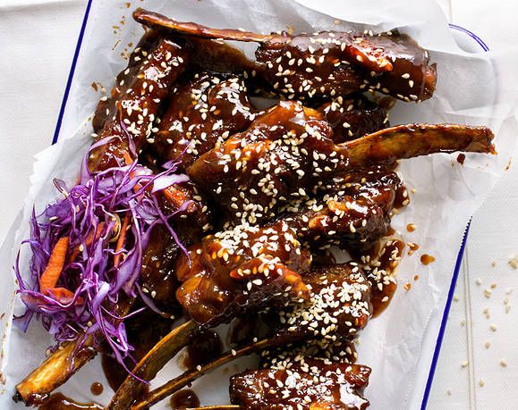 Sticky Hoisin Ribs with Asian Slaw Recipe | Beef + Lamb New Zealand