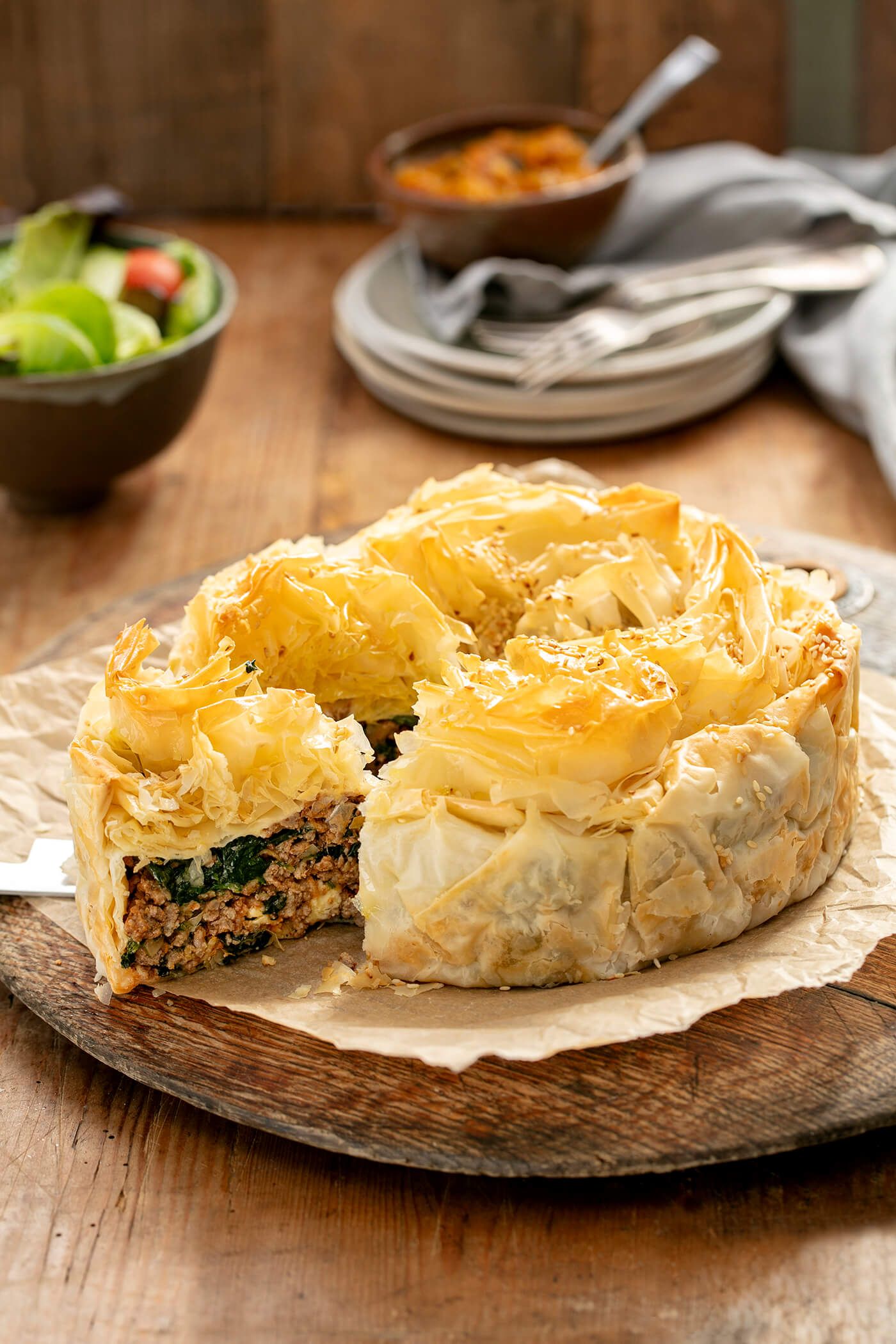 Lamb, Spinach and Feta Filo Pie Recipe | Beef + Lamb New Zealand