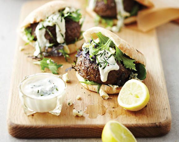 Beef burger pitas Recipe | Beef + Lamb New Zealand