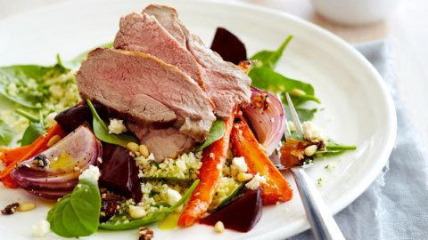 Warm Lamb, Carrot & Beetroot Salad Recipe | Beef + Lamb New Zealand