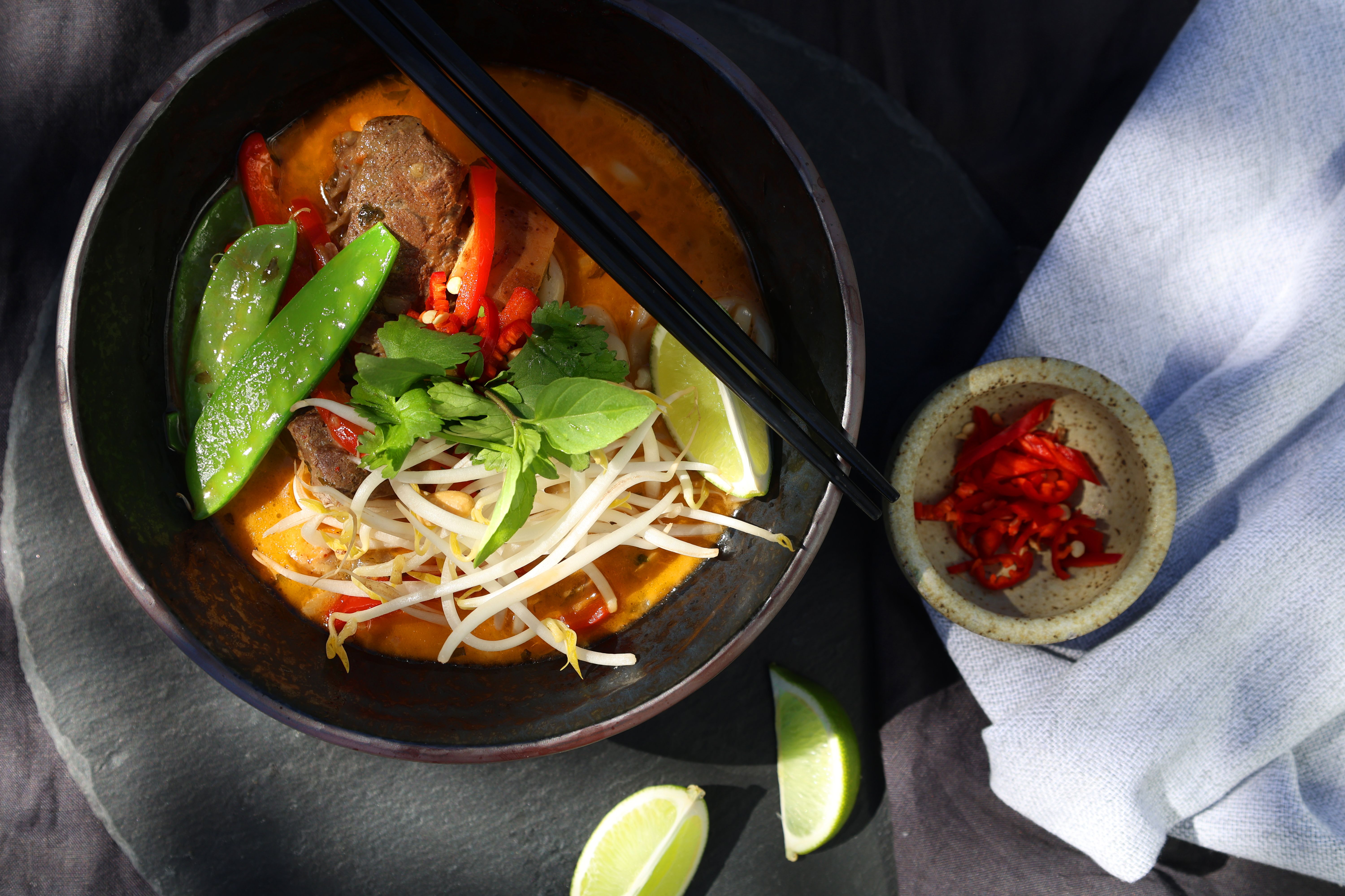 Beef shin laksa Recipe | Beef + Lamb New Zealand