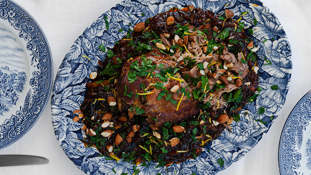 Slow Roasted Lamb Shoulder with Almonds Recipe | Beef + Lamb New Zealand