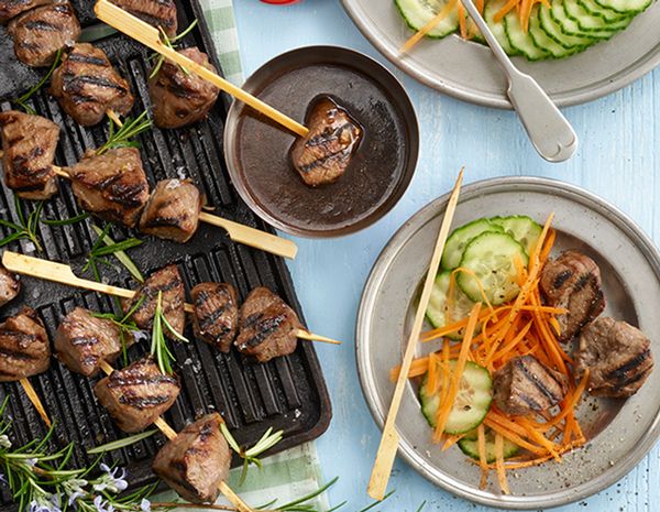 Grilled lamb skewers in char siu sauce Recipe | Beef + Lamb New Zealand