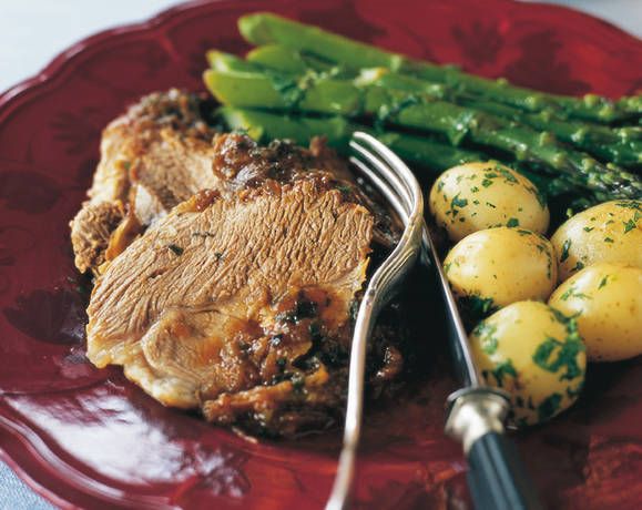 Leg of lamb baked with aubergine and mint Recipe | Beef + Lamb New Zealand